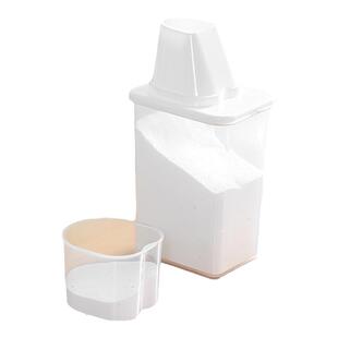 日本洗衣粉收纳盒子专用洗衣液储存盒大小号带盖装洗衣凝珠的容器