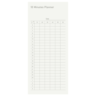 『言本文具』十分钟时间管理便签本 每日计划自律表24hours时间轴考研学习工作手账少女无粘性日程本 22018