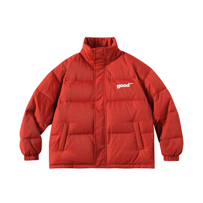 good大logo立领羽绒服白鸭绒