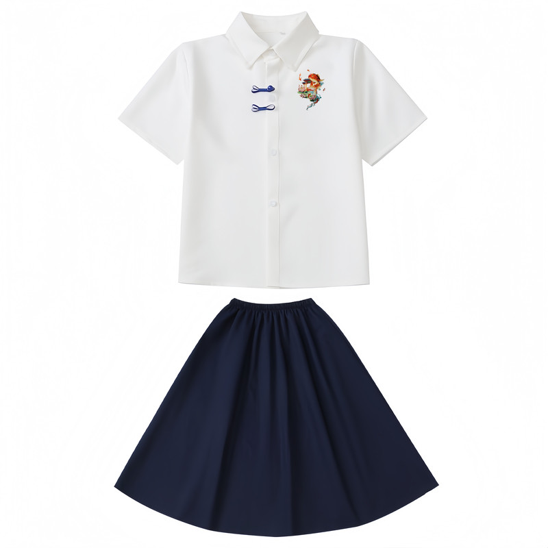 儿童中国风大合唱演出服中小学生民国风班服男女童红歌朗诵表演服