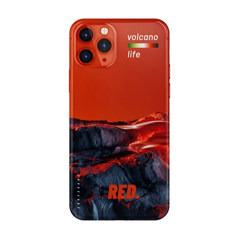 克洛里原创火山适用iPhone16promax手机壳小众潮苹果15promax全包软壳14promax个性潮13黑边不撞