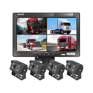7寸显示器货车四路监控收割机倒车影像24v12v摄像头盲区辅助系统
