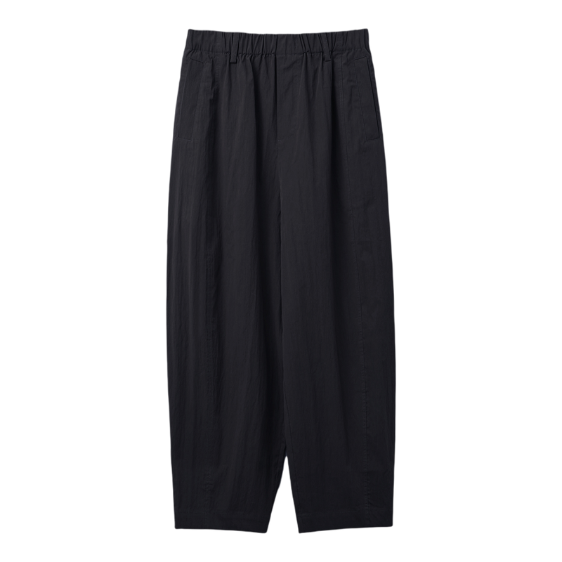 口碑爆款回归~透气舒爽免烫 造型感褶皱肌理進口高支棉九分气球裤