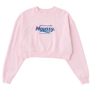 MOUSSY 春季休闲风短款LOGO刺绣套头卫衣女010ISQ90-3391