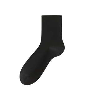 袜子女秋冬抗菌防臭美拉德中筒袜女士纯色月子袜长款棉袜2024新款