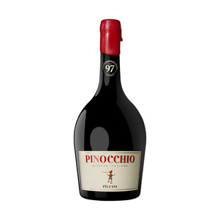 果香拉满不涩口 意大利彼奇尼酒庄小木偶匹诺曹半甜红葡萄酒红酒