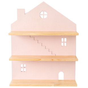 阿楹 艺术墙上置物架小泡泡玛特盲盒展示公仔墙面儿童房收纳壁挂