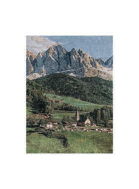 TaoMu客厅沙发背景墙装饰画氛围感落手工diy挂毯画治愈系挂画地画