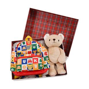 MIKIHOUSE小学生书包女童男童书包水杯礼盒包装送礼礼盒新品