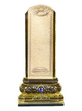 水晶钻石牌位架供祖先古法摆件