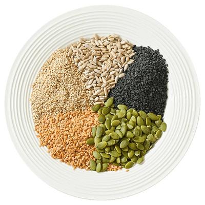 营养小厨有机南瓜子葵花籽亚麻籽黑白芝麻仁混合种子循环组合生熟