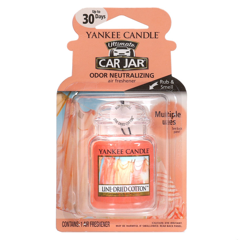 YankeeCandle扬基车载香薰汽车挂式香氛祛异味持久留香香水挂件