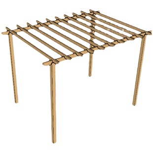 特价户外防腐木葡萄架庭院爬藤碳化木长廊花园实木凉亭简易花架