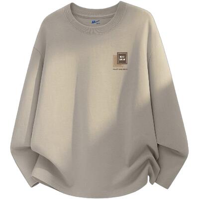 回力长袖男t恤纯棉休闲百搭春款