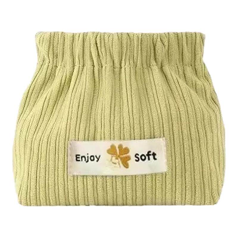 毛绒绒弹片收纳包口红包钥匙化妆袋包包里面小包随身包内便携零钱