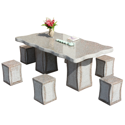 誉峰雕塑简约百搭庭院石桌石凳
