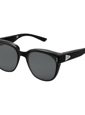 蕉下套镜方形大框近视专用墨镜