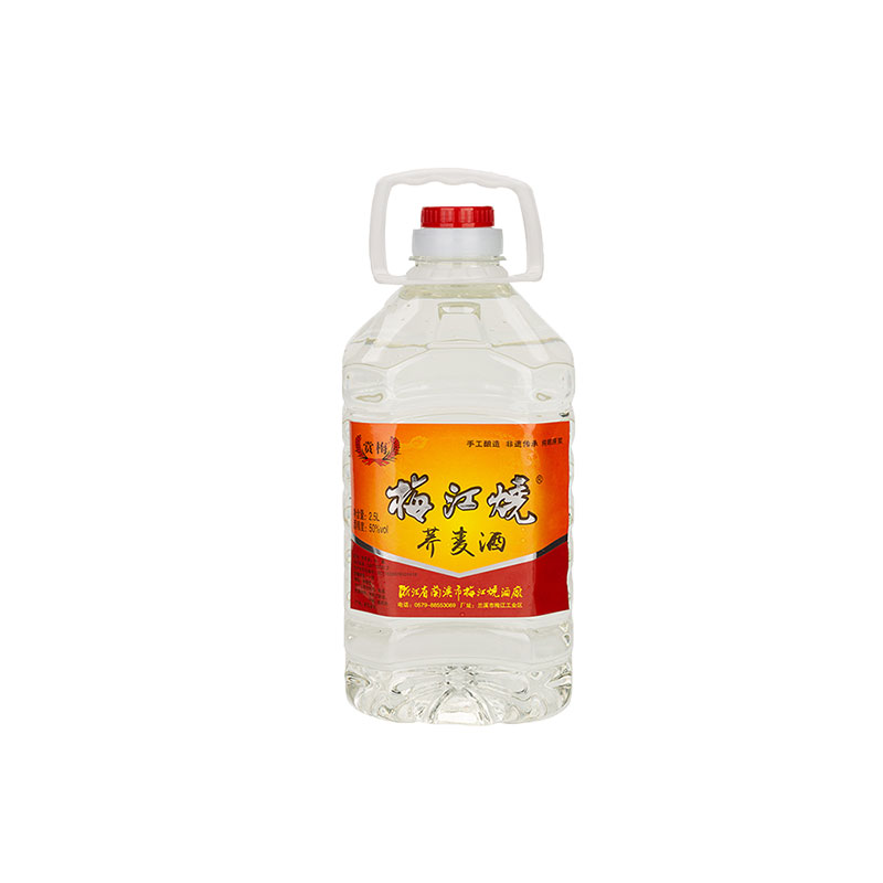 浸泡杨梅选梅江烧清香型50度2.5L桶装窖藏足2年陈野生苦荞麦烧酒