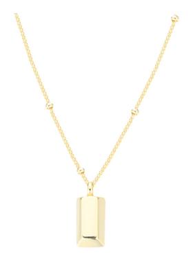 小众级设计感暴富小金条金砖长款项链女锁骨链情人节礼物