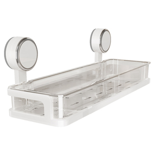 卫生间吸盘置物架浴室洗漱台整理架免打孔厕所洗手台墙上收纳架子