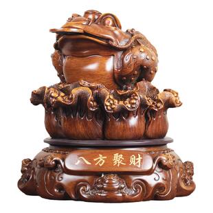 招财金蟾摆件大号三足金蝉蟾蜍办公室桌装饰开店开业送礼物高档品