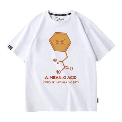 趣味理科化学分子式硫酸Sulfuric acid学生学霸男女短袖纯棉T恤潮
