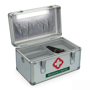 多功能铝合金医药箱药盒智能家庭装小号出诊应急带锁医用急救大号