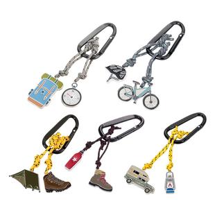 德国TROIKA拓意卡户外旅行主题金属钥匙扣链环登山扣挂饰男士礼物