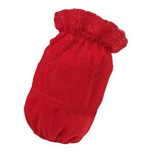 袖套短款女秋冬蕾丝黑色白色防污可爱袖头羽绒服工作套袖韩版手袖