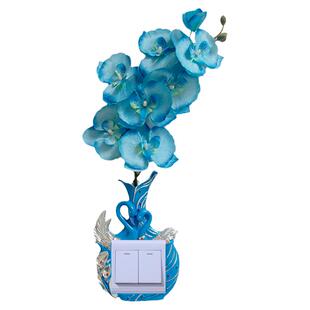 欧式树脂开关贴墙壁家用防水插座3d立体保护套中式动物简约荣丰