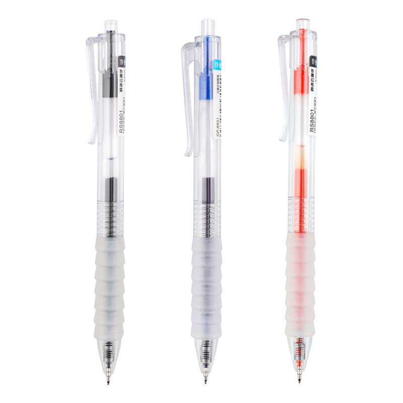 36支装云握手按动中性笔ins速干ST头0.5黑红蓝笔学生刷题笔神器考试笔考试用笔速干笔考试专用笔黑色签字笔