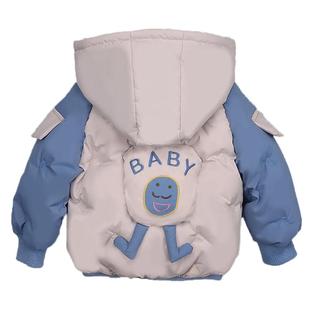 0-1-2-3岁小男孩子加厚羽绒棉衣一两周岁半宝宝冬天保暖棉袄棉服4