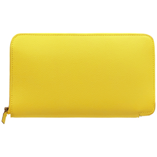 H家手掌纹大牌真皮拉链钱包男女通用长款手拿包大容量多功能钱夹