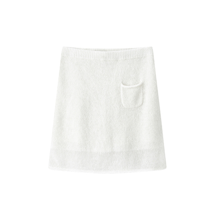 ALWOOLS格纹针织半裙短裙