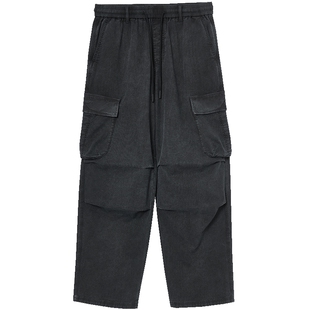 908杰克琼斯秋季裤子行松紧腰头超廓形长裤牛仔裤男装阔腿裤男款