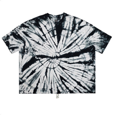 现货升级面料pmo扎染潮短袖