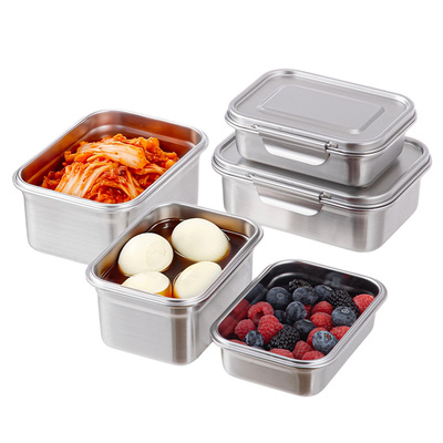 霜山304不锈钢保鲜盒冷冻收纳盒