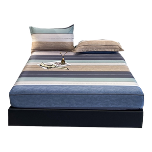 60支贡缎全棉床笠单件0.9米2.0双人床罩席梦思纯棉床垫保护套定制