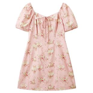 【商场同款】乐町翻领甜美连衣裙2025夏季新款可爱裙子C1FAF2622