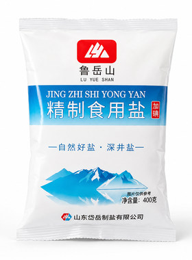 精选加碘食用盐健康调味400g家用商用泡菜腌制炒菜炖煮盐焗等