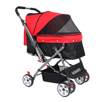 厂家直销DODOPET 避震换向宠物手推车 一键折叠 简易极速安装包邮