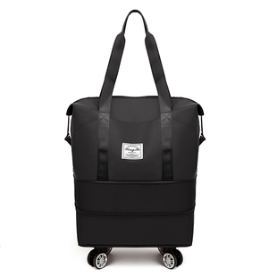 万向轮出差登机包大容量旅行包可扩容购物袋行李包折叠学生衣服包