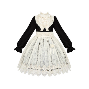 【暮色唱诗班】withpuji原创设计doll宽松长短款op围裙双子lolita