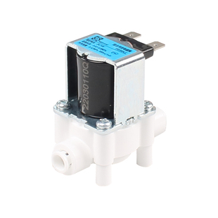 净水器废水冲洗电磁阀24V快接自动2分3分家用RO反渗透净水机配件