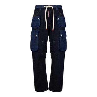 DSQUARED2/D2次方 26春夏男士贴袋宽松工装牛仔裤