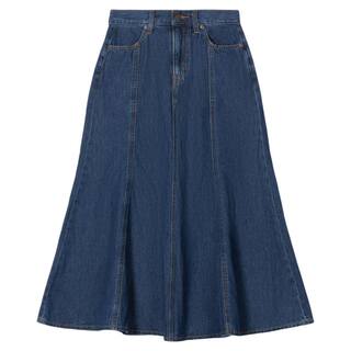 Levi's李维斯女士美式复古简约百搭休闲修身长款A字牛仔半身裙