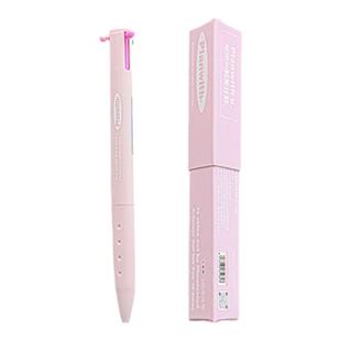 planwith三色笔学生做手账笔记0.5mm彩色中性笔高颜值三合一多功能模块笔大容量子弹头按动三角多色笔圆珠笔