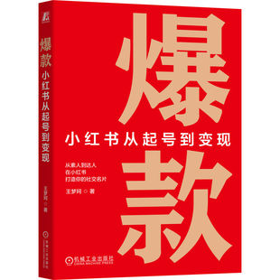 官网正版 爆款：小红书从起号到变现 王梦珂 网络营销 网络营销 广告营销 电子商务 心智 起号 社群 粉丝 经济 机械工业出版社