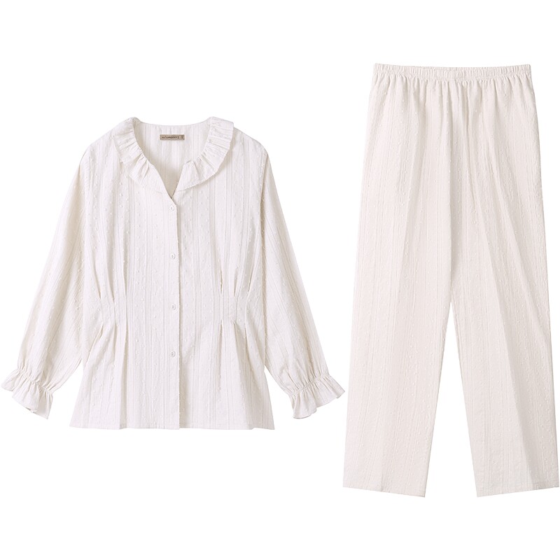 女士纯色家居服秋鹿可外穿