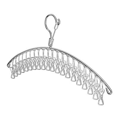 不锈钢多夹晒晾衣服袜子架